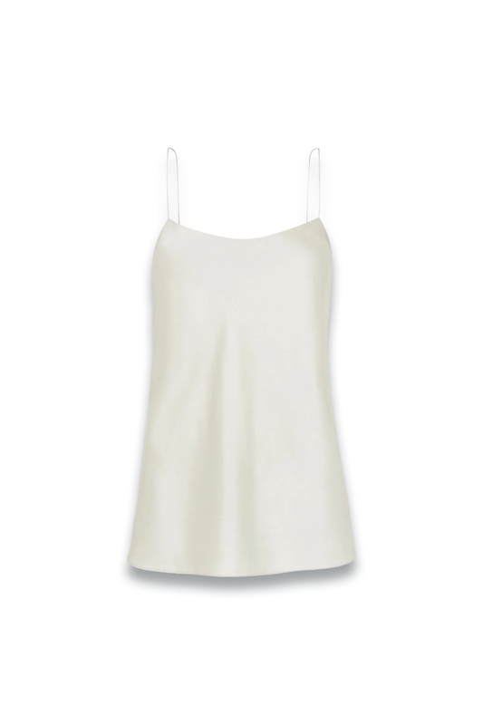 Silver Silk Cami Top