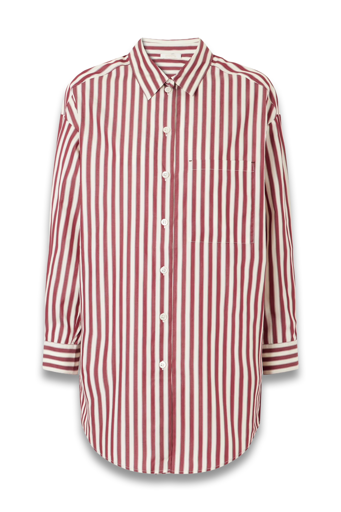 Sir Striped Cotton-poplin Pajama Shirt