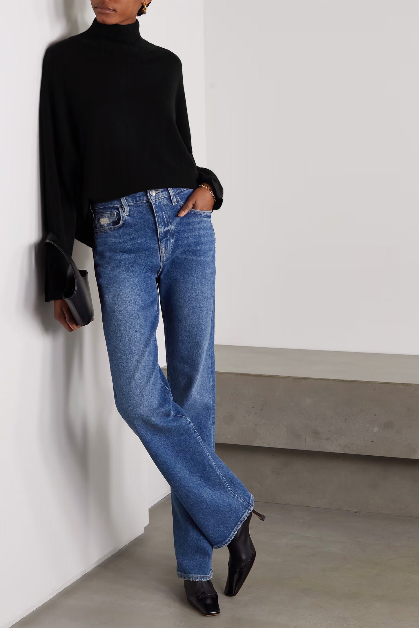 + NET SUSTAIN Murano Cashmere Turtleneck Sweater