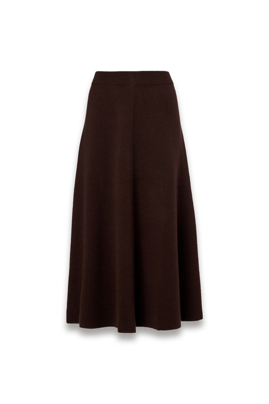 Wool and Cashmere Midi Skirt