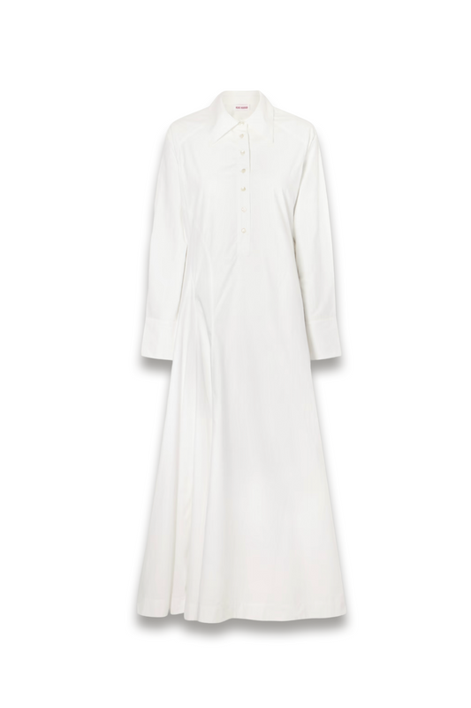 Groovy cotton-poplin maxi dress