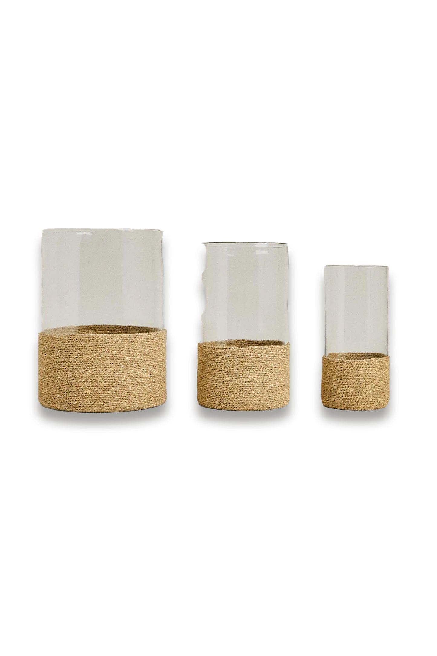Glass and Jute Lantern