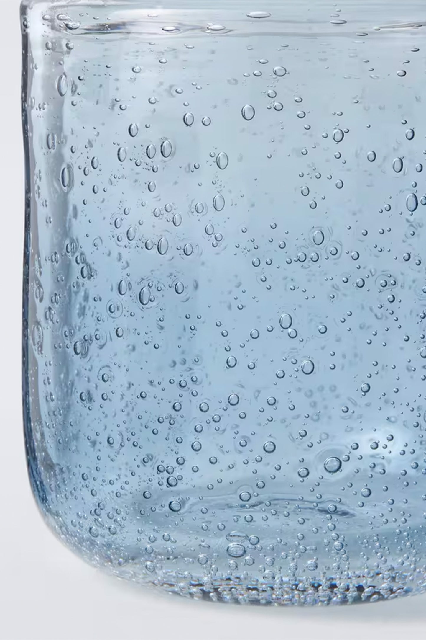 Bubble Glass Tumbler, 340ml, Blue