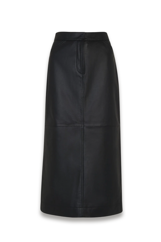 Jamie Leather Midi Skirt
