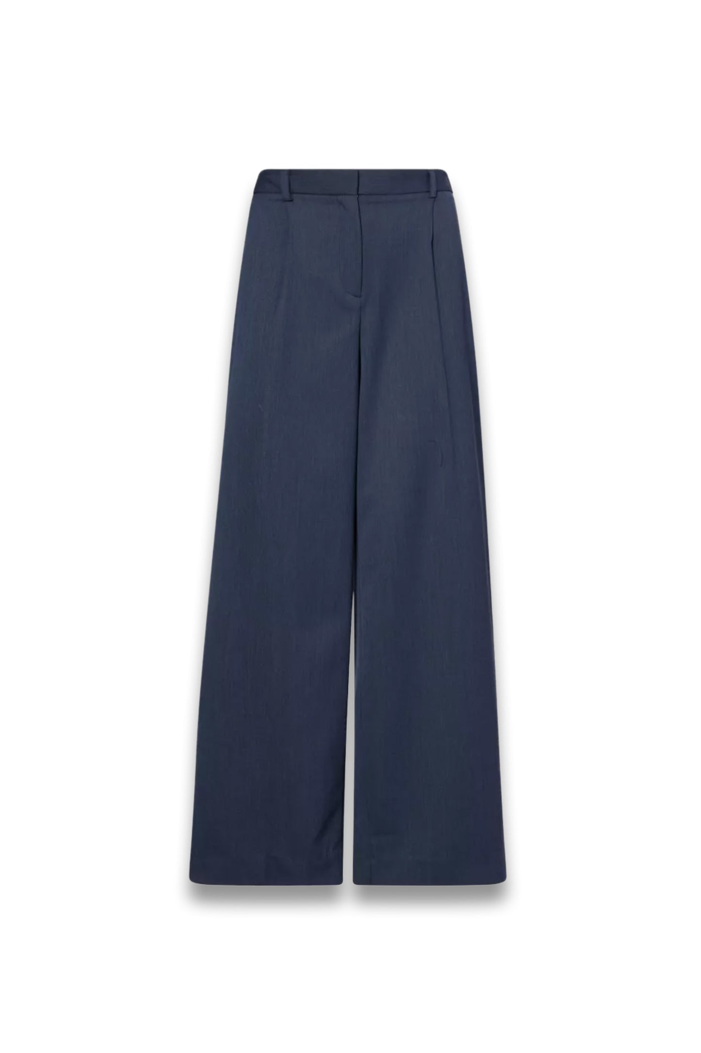 Hudson St Wide-leg Stretch-wool Trousers