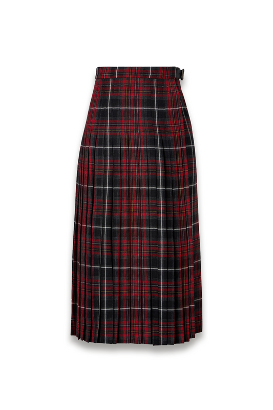 Pleated Plaid Twill Kilt