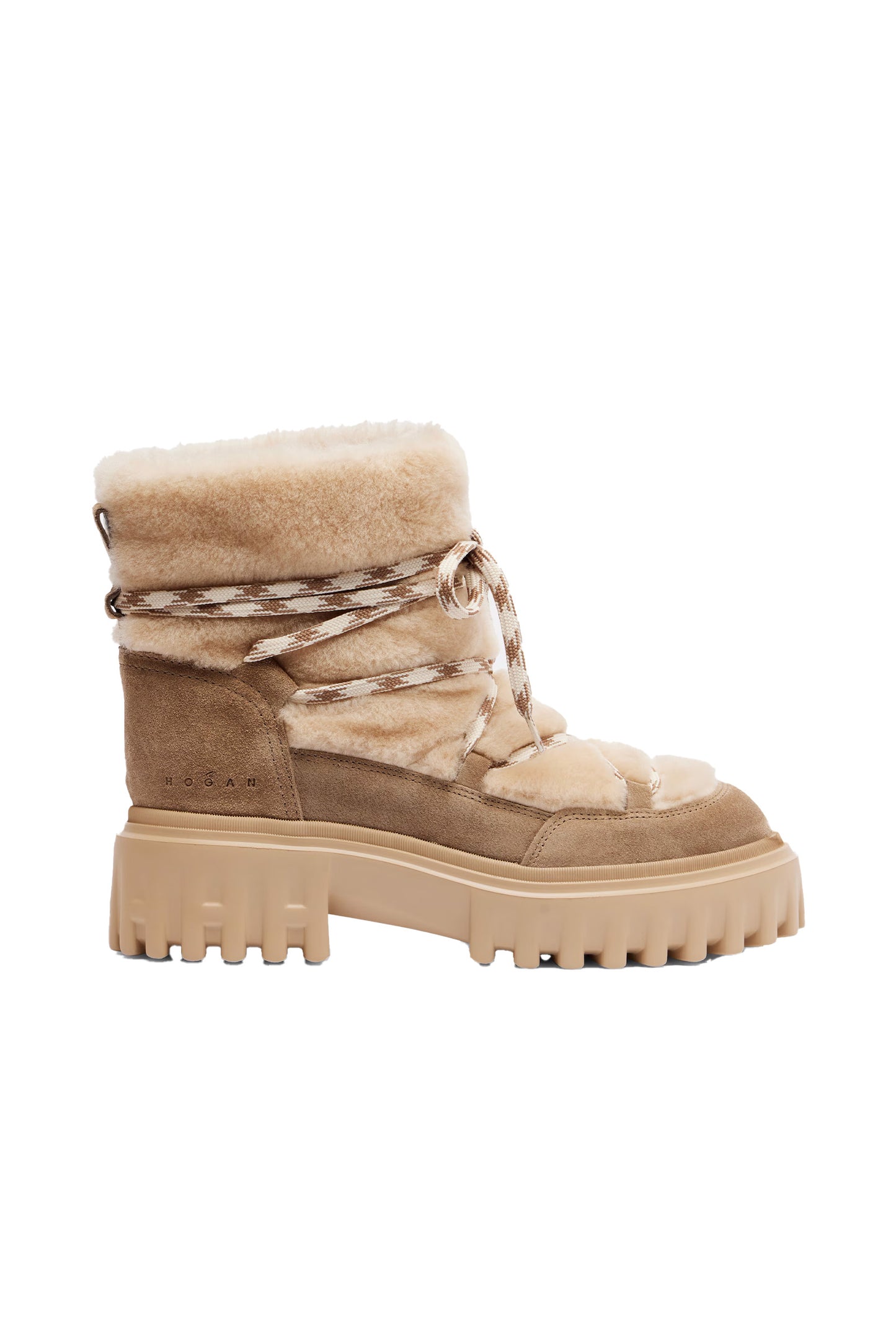 Shearling and Suede Ankle Boots