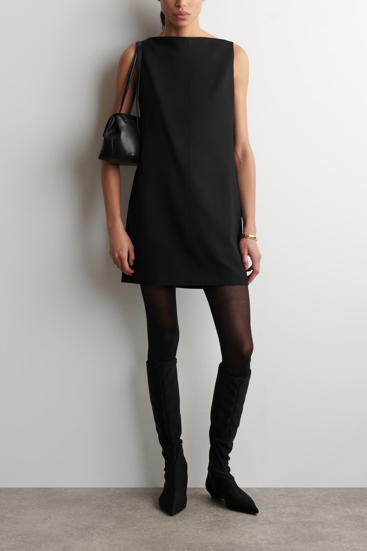 Tailored Merino Wool-blend Mini Dress
