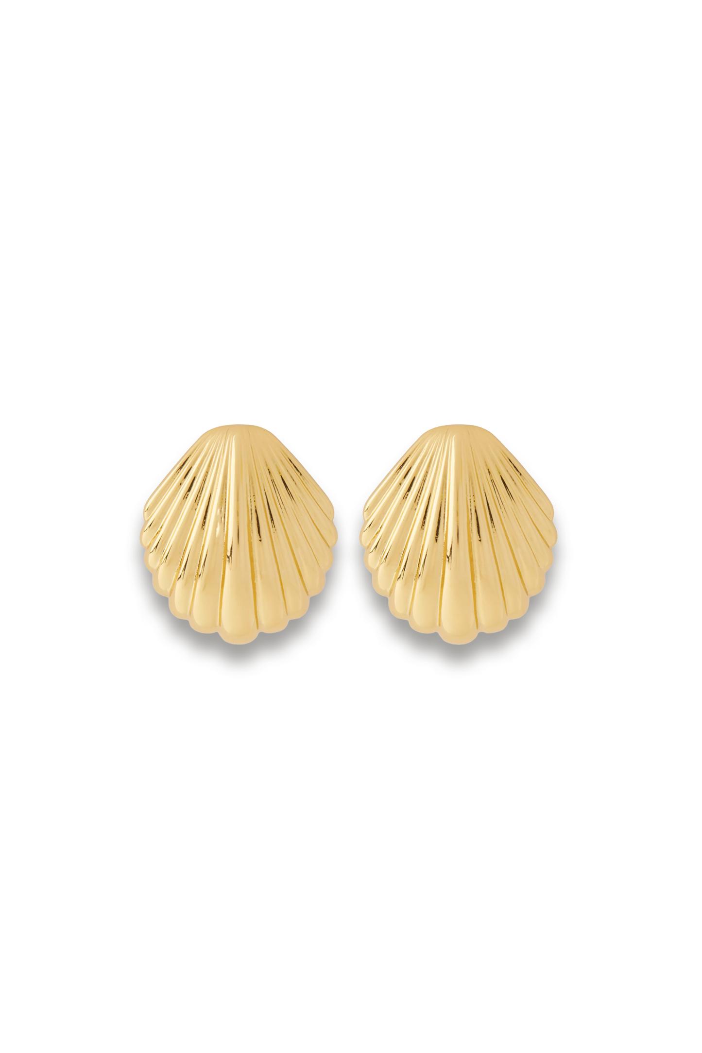 18ct Gold-plated Ocean Treasure Stud Earrings