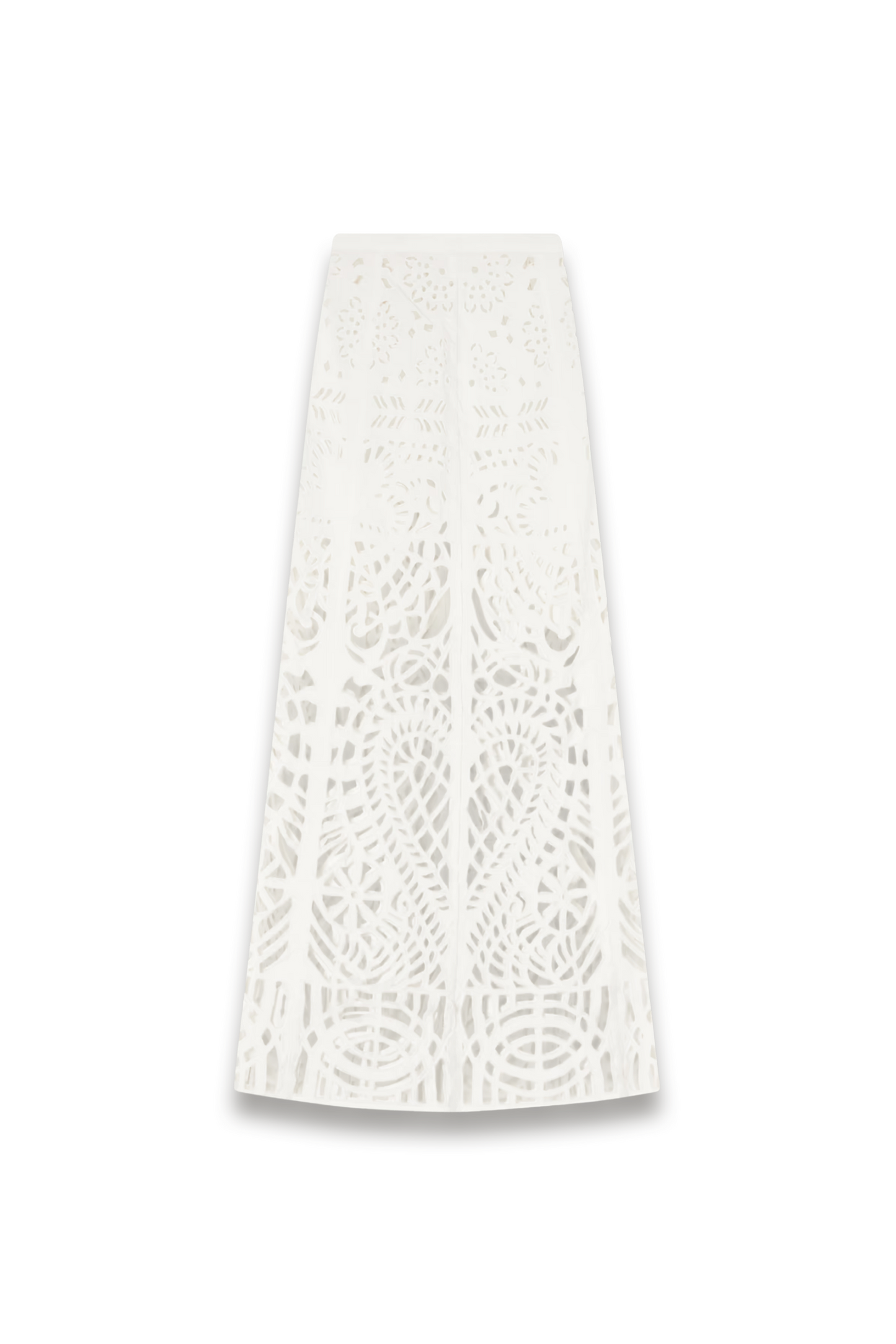 Rita Brisé Embroidered Cotton Midi Skirt
