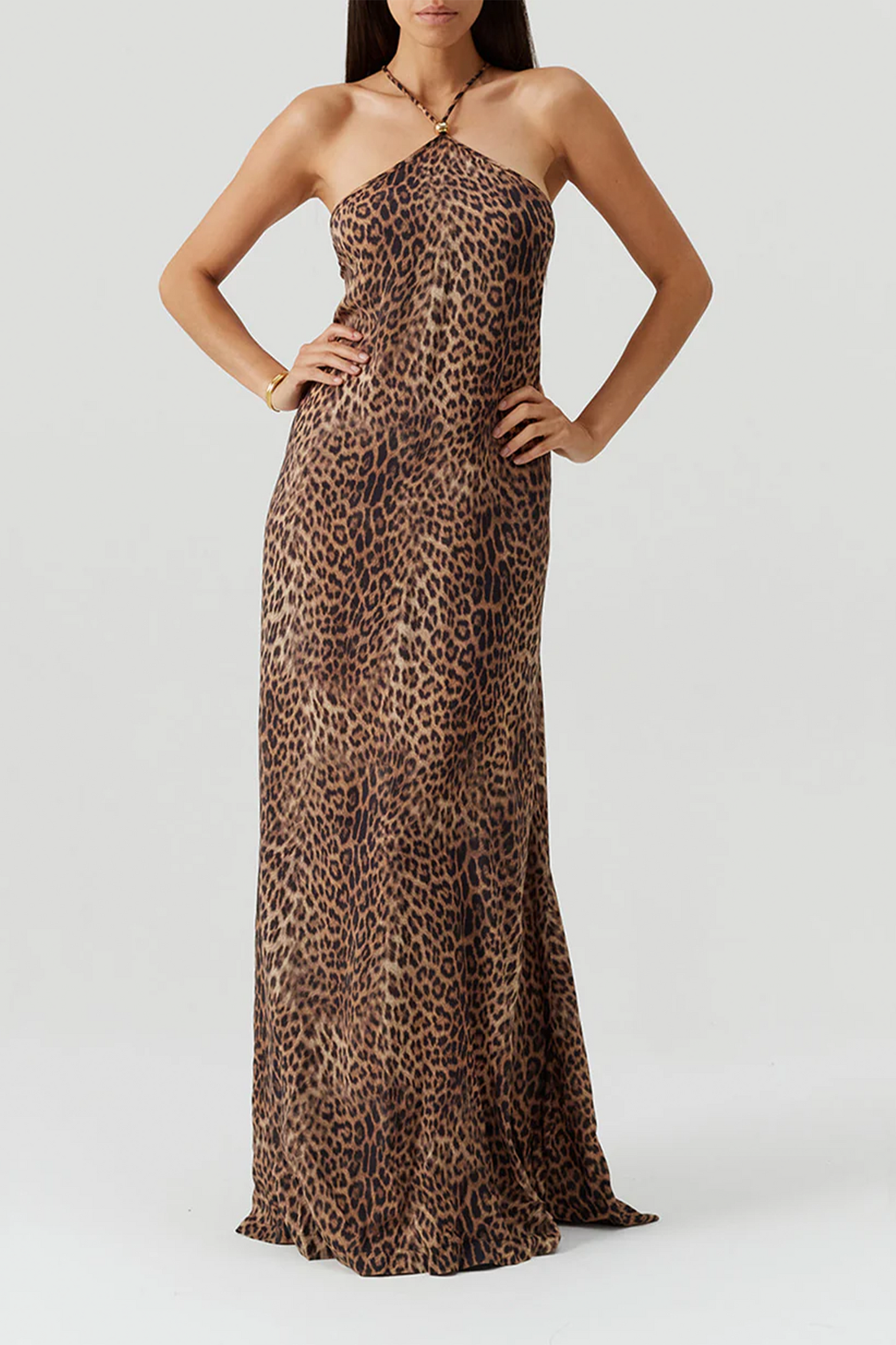 Sage Cheetah Dress