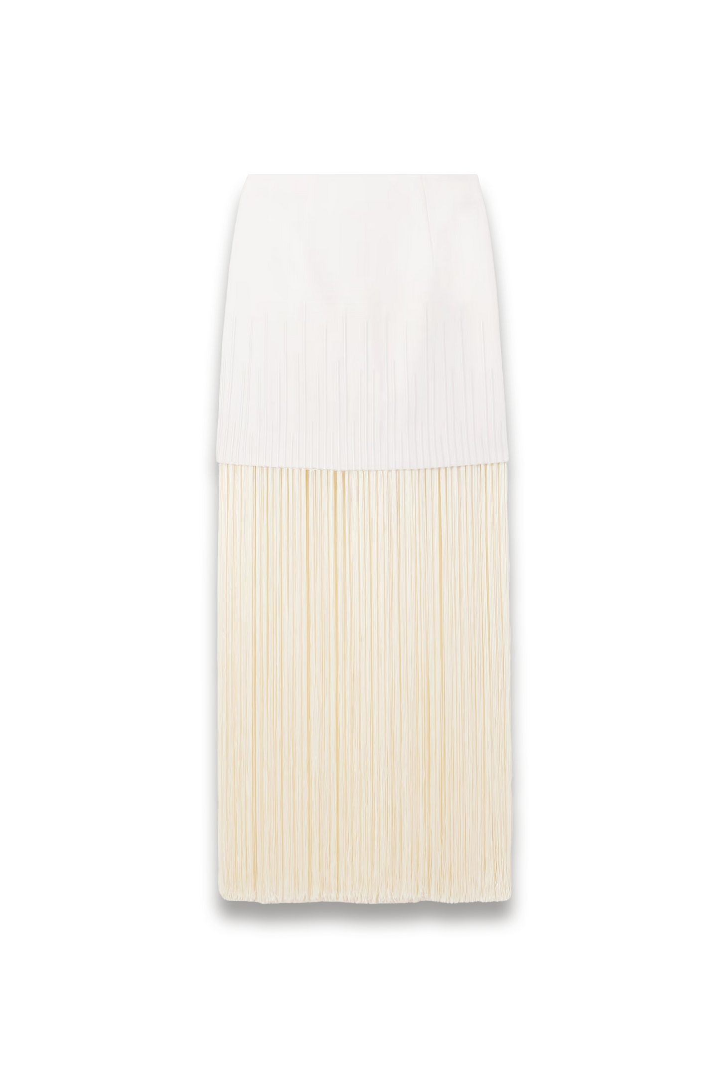 Aurora Stutil Fringed Embroidered Cotton-twill Maxi Skirt