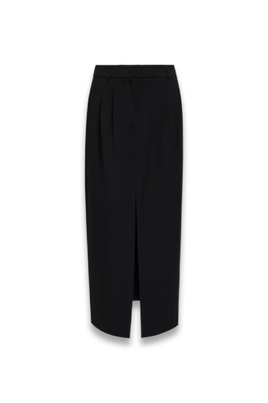 Harry Tailored Front Slit Midi Skirt