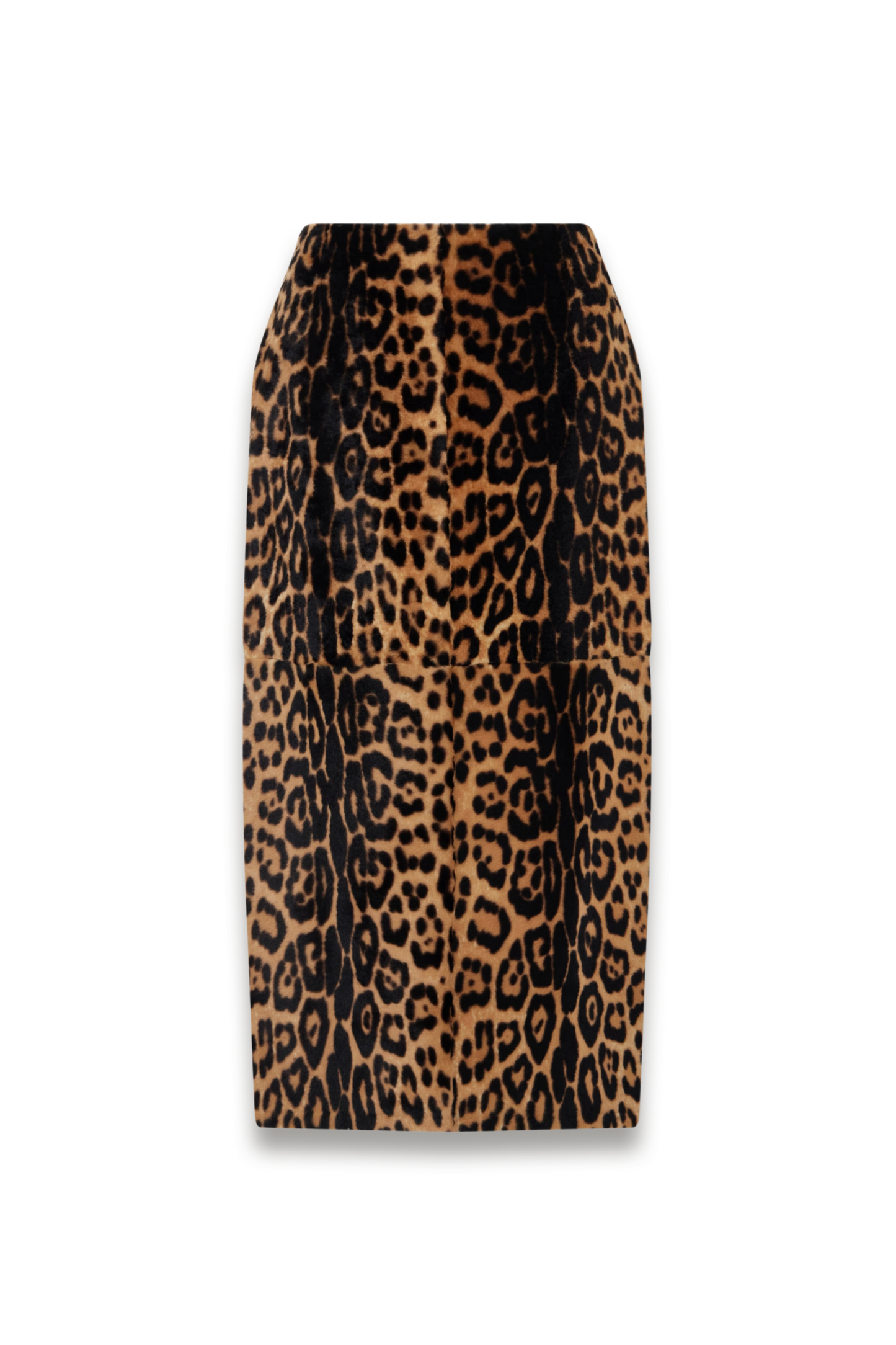 Elyse Leopard-print Shearling Skirt