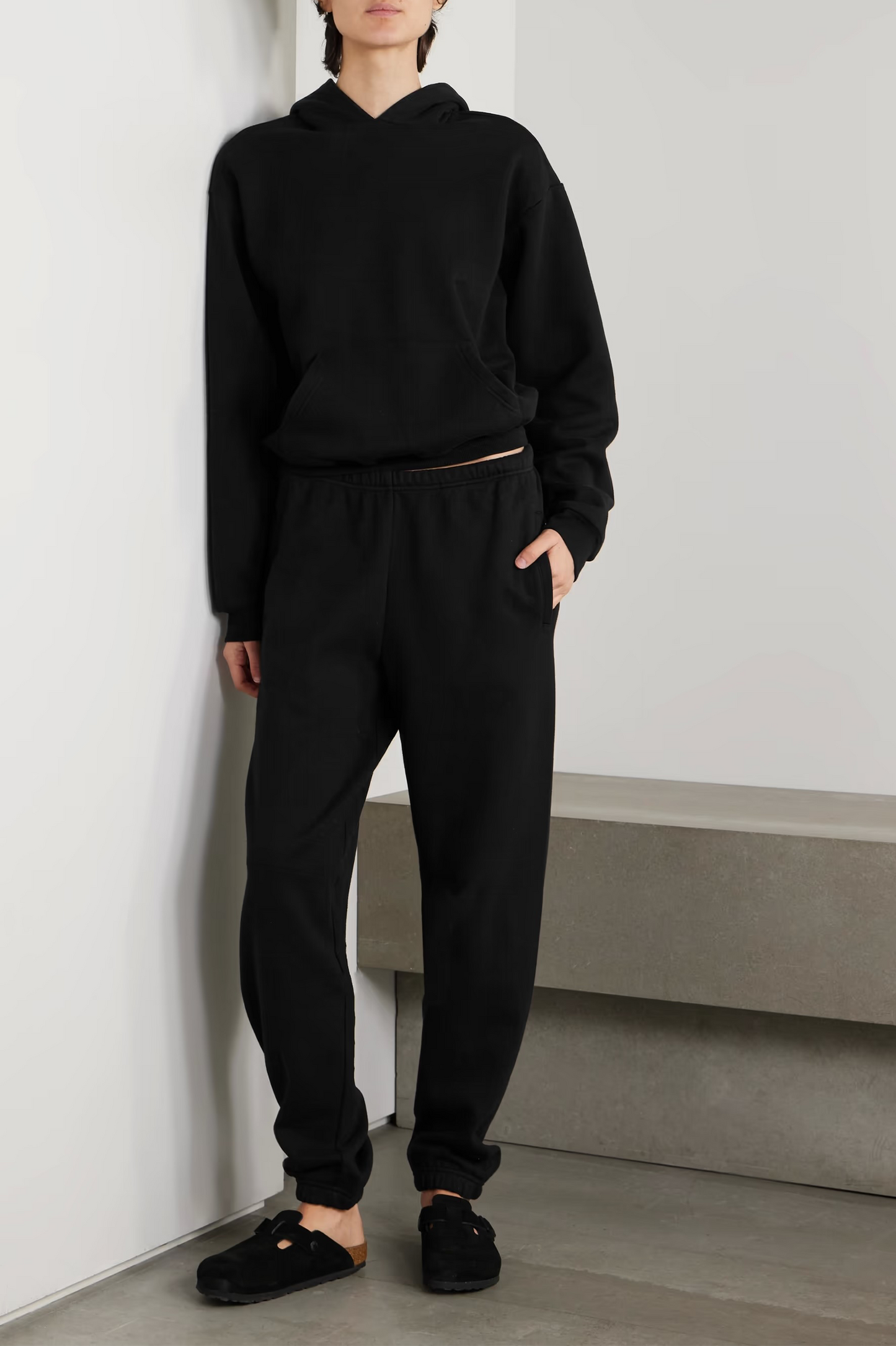 Cotton-blend Fleece Track Pants
