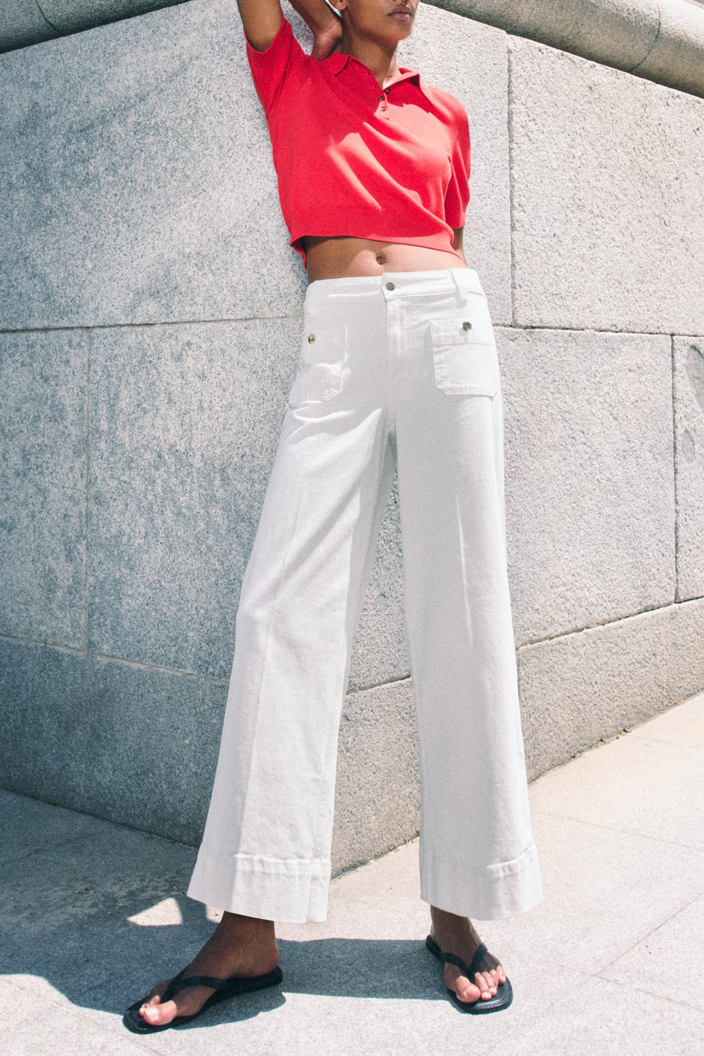 Wide High-ankle Jeans