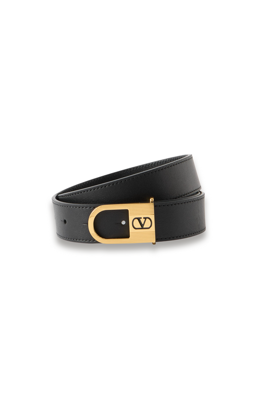 VLogo Signature Leather Belt