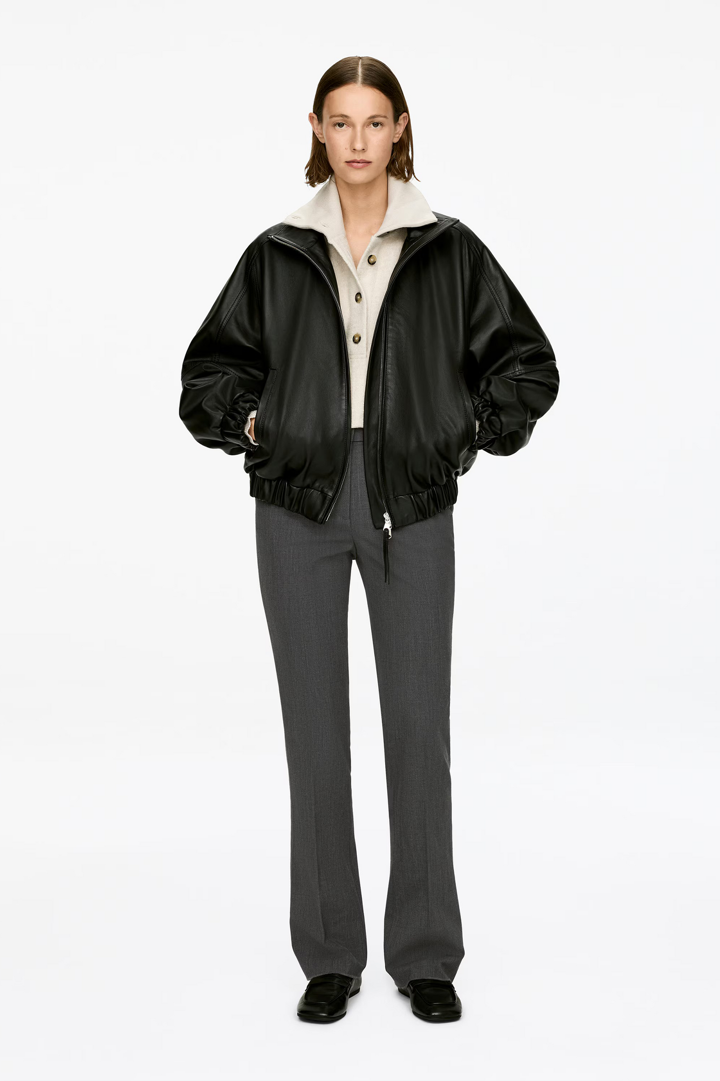 Tailored Wool-blend Trousers
