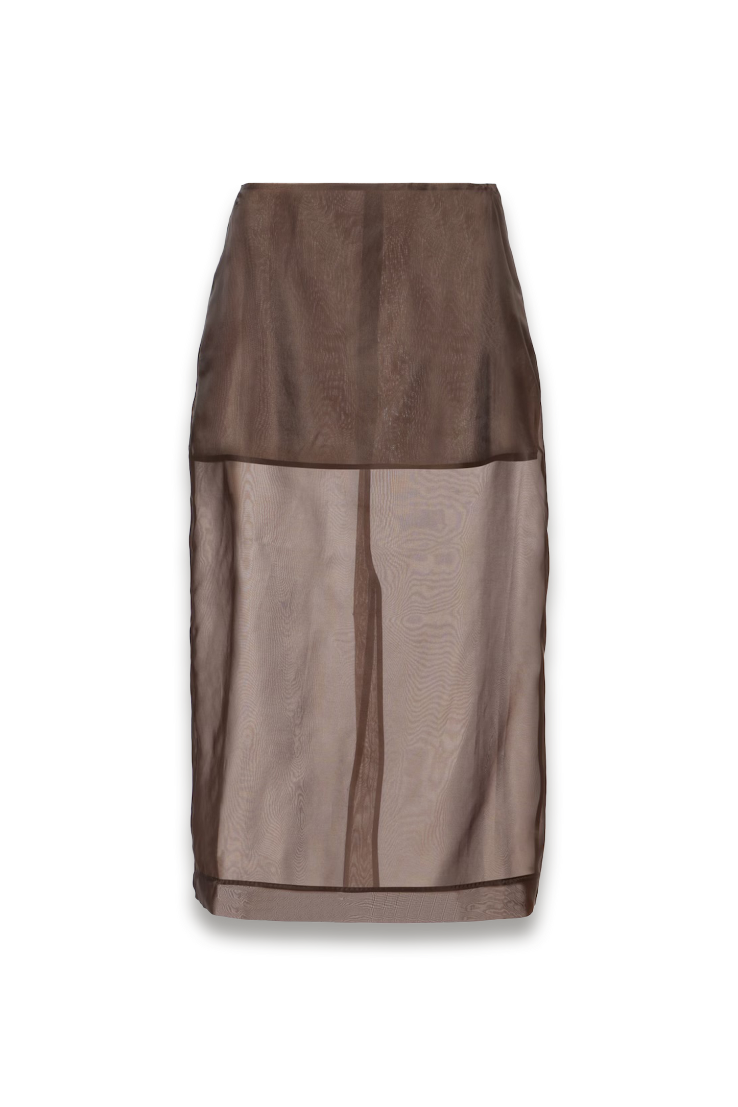 Peri Sheer Silk-blend Midi Skirt