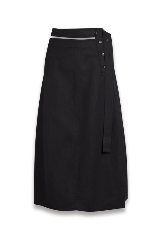 Belted Midi Skirt