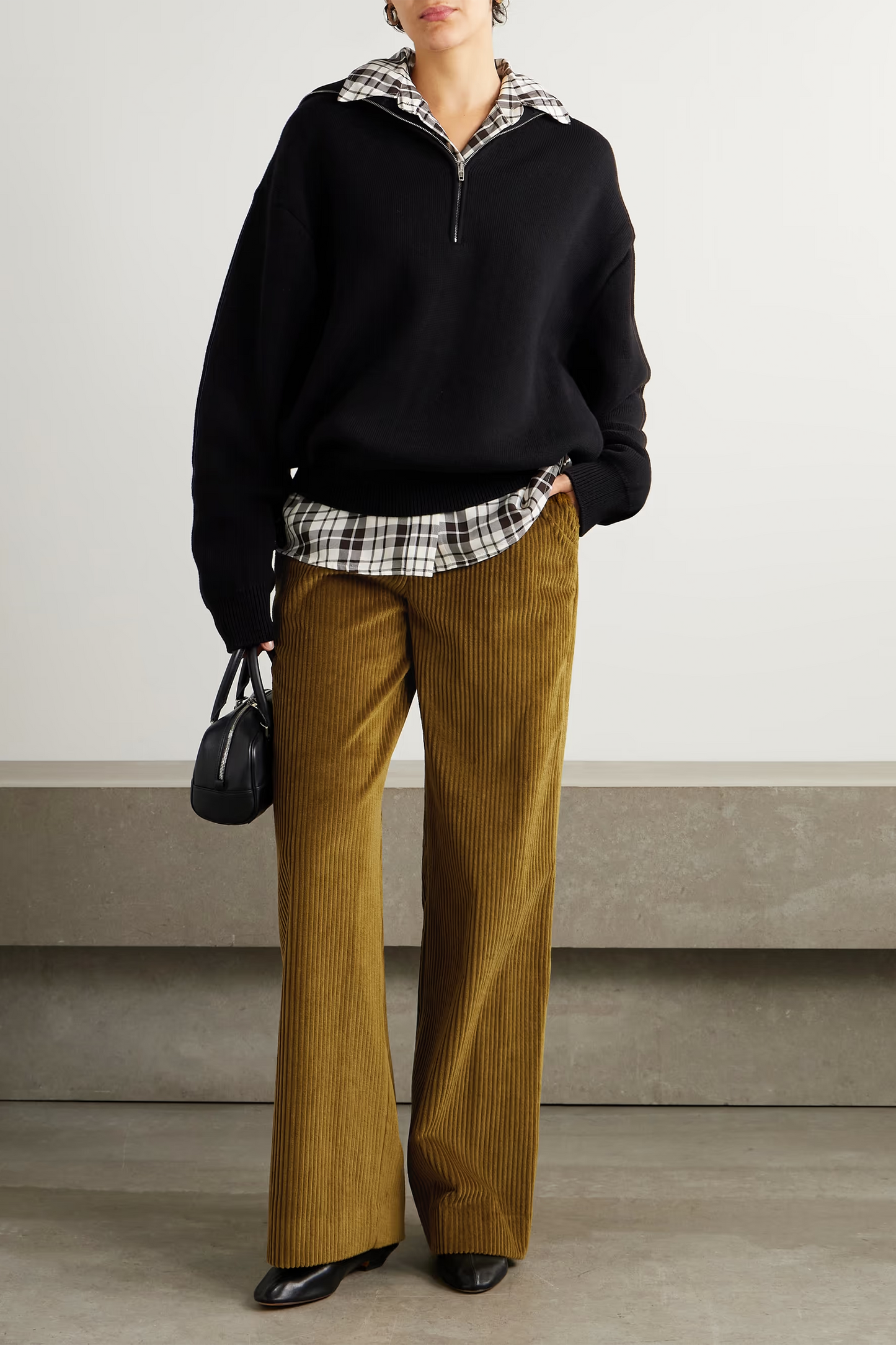 Lidie Cotton-corduroy Wide-leg Pants