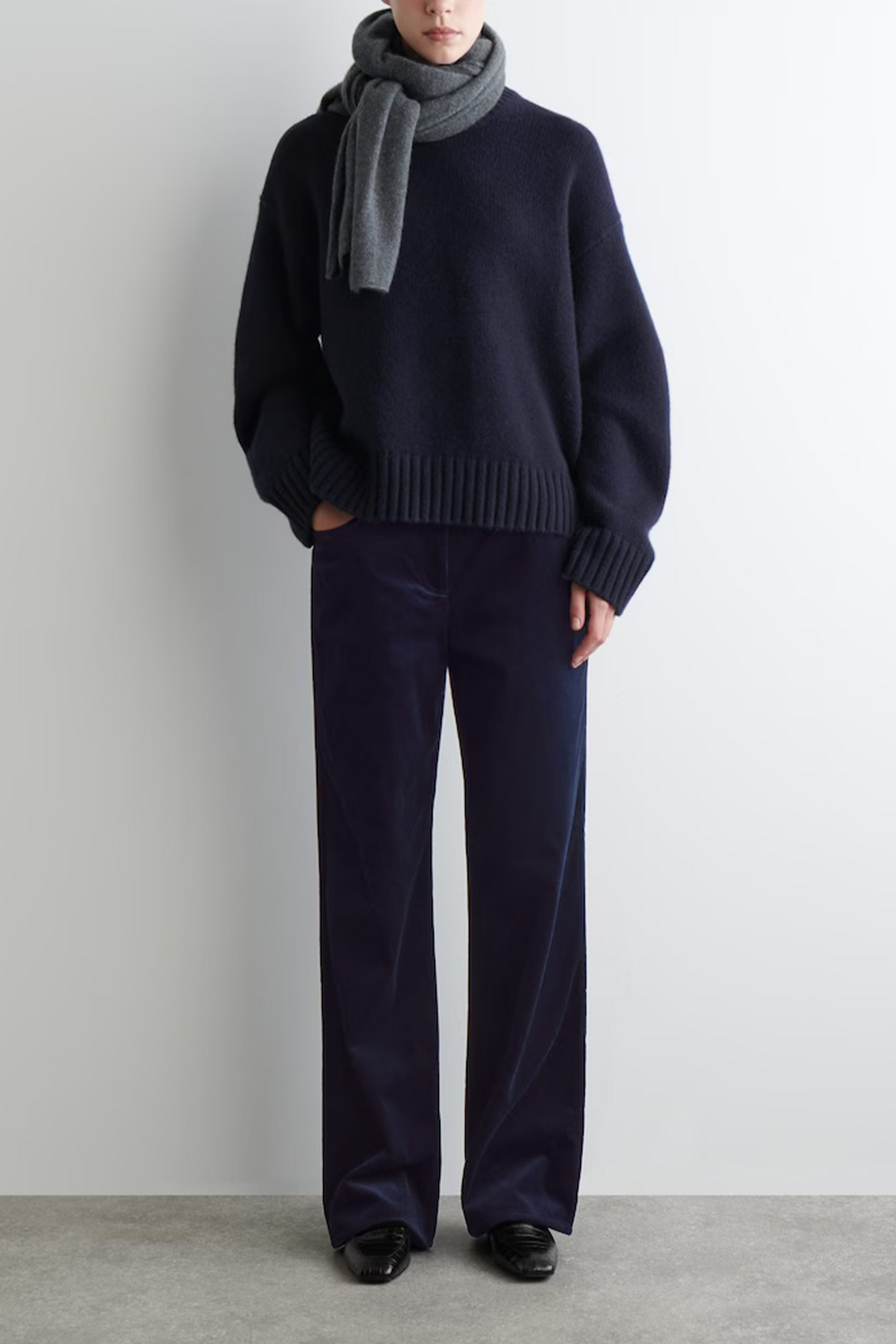 Corduroy Straight-leg Trousers