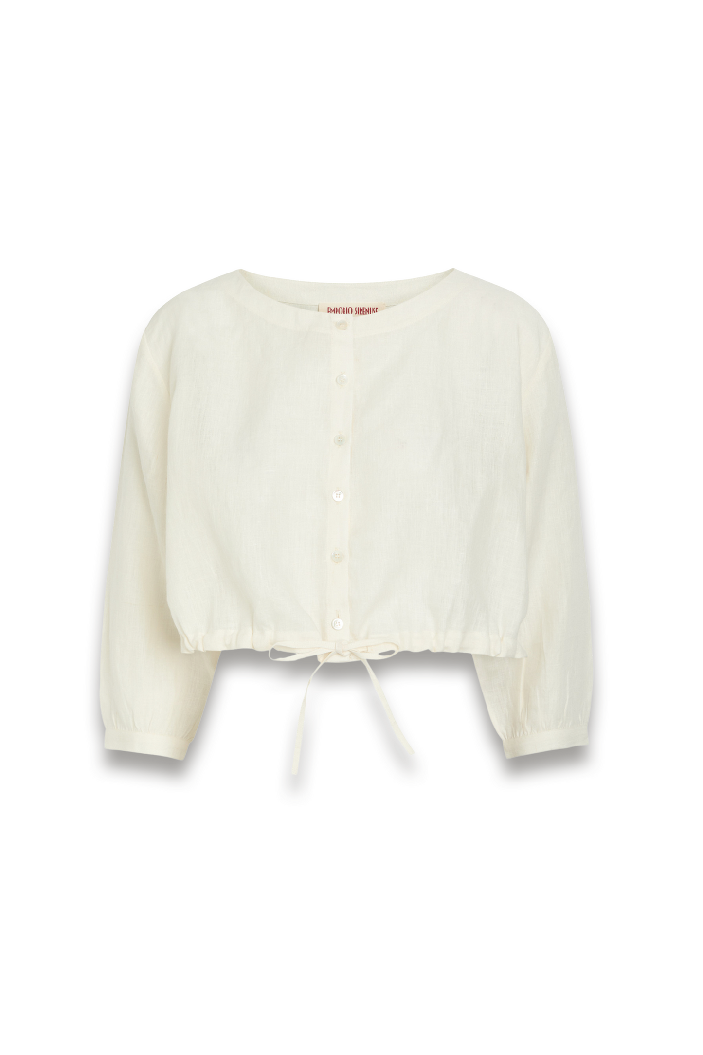 New Jinny Cropped Linen Top