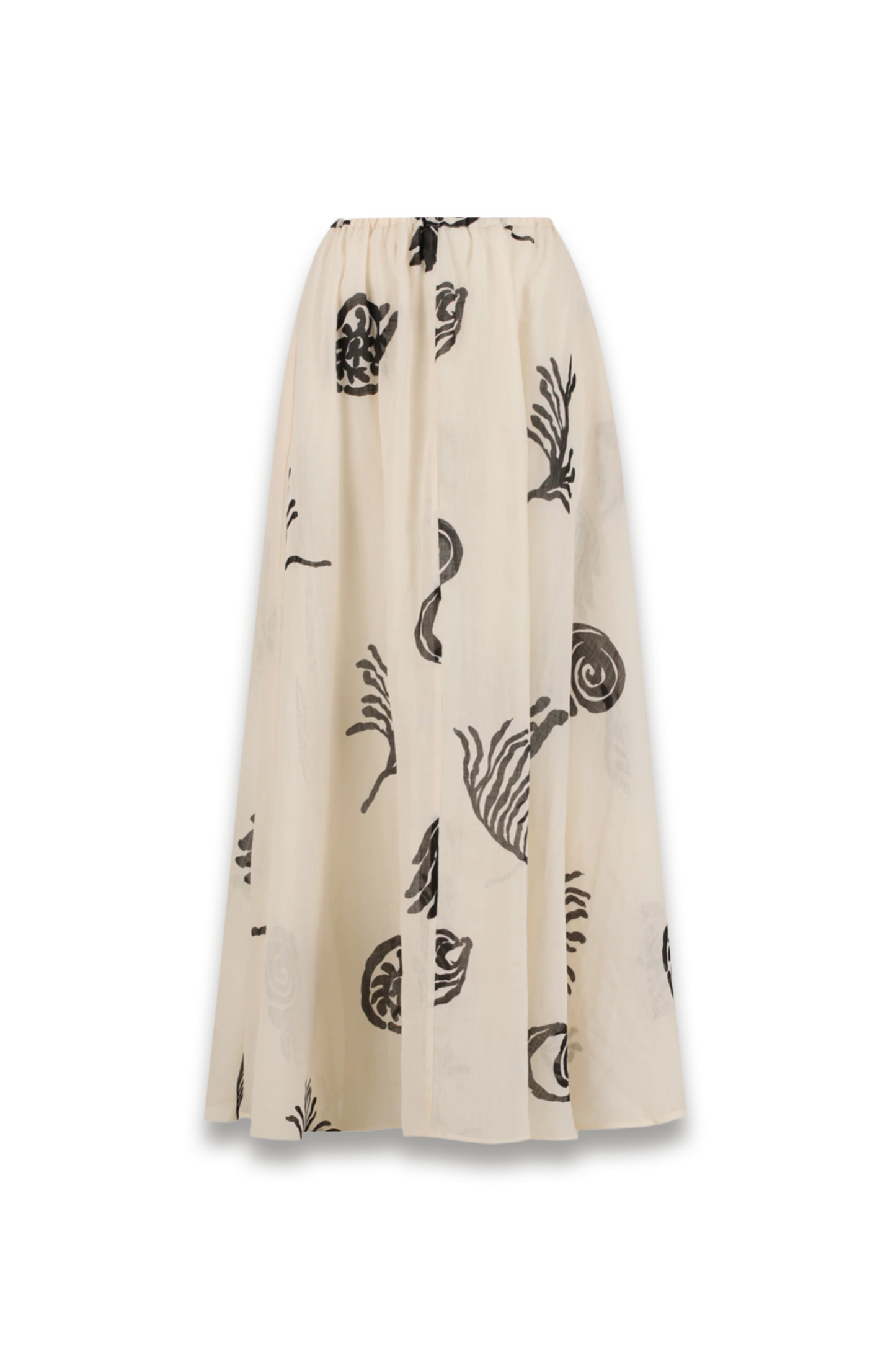 Positano Sandstone Ramie Midi Skirt