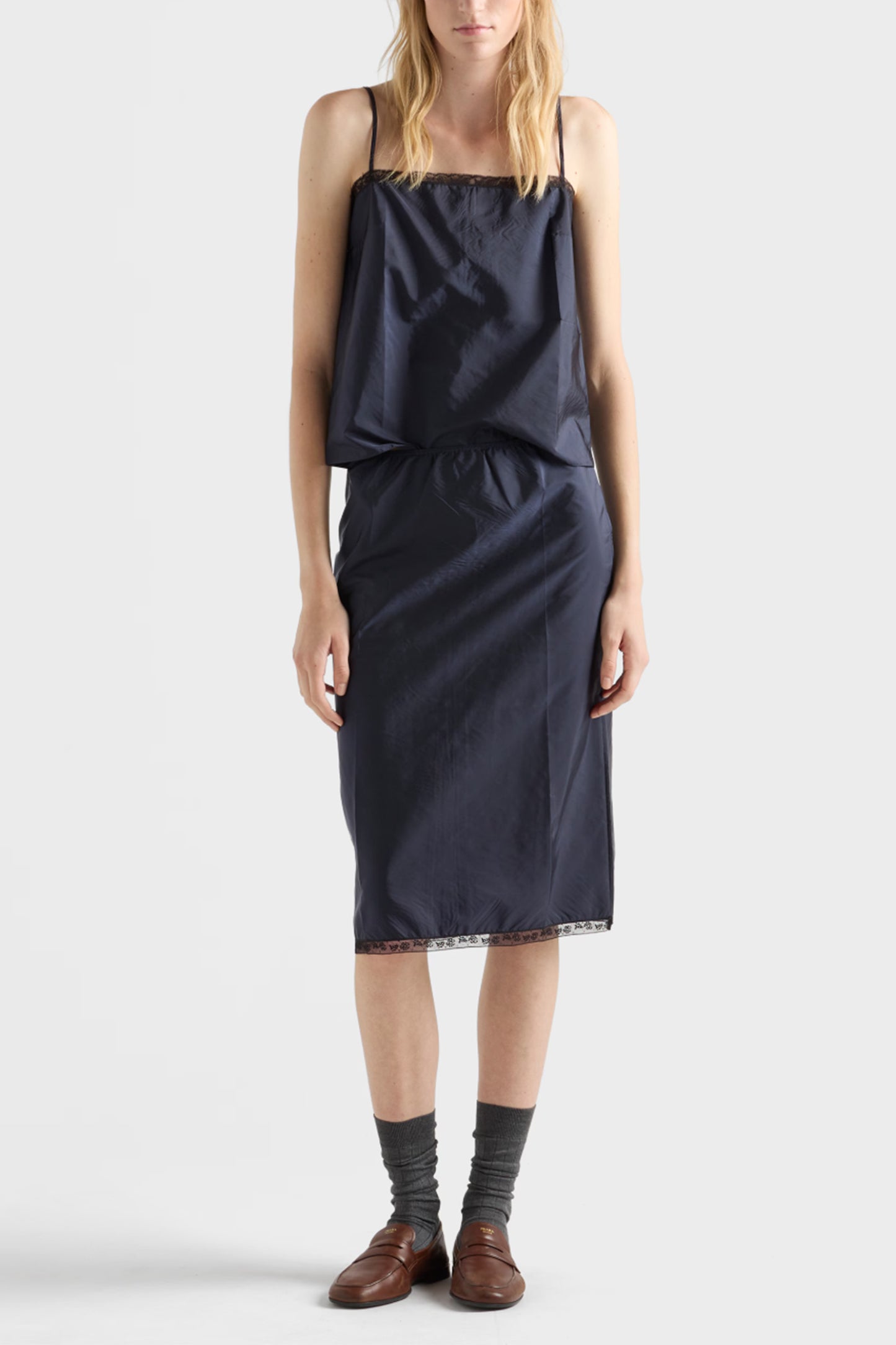 Light Re-Nylon Pencil Skirt