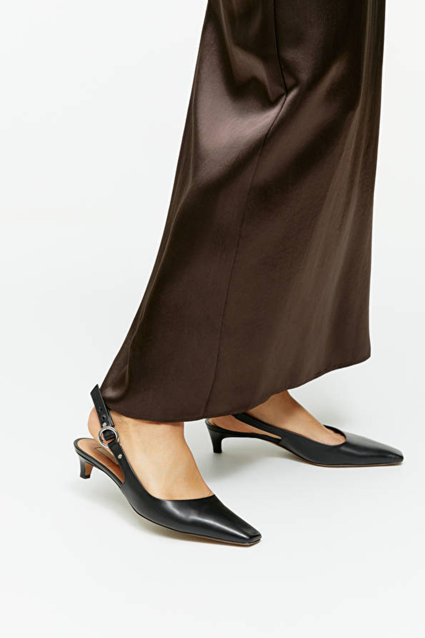 Slingback Leather Pumps