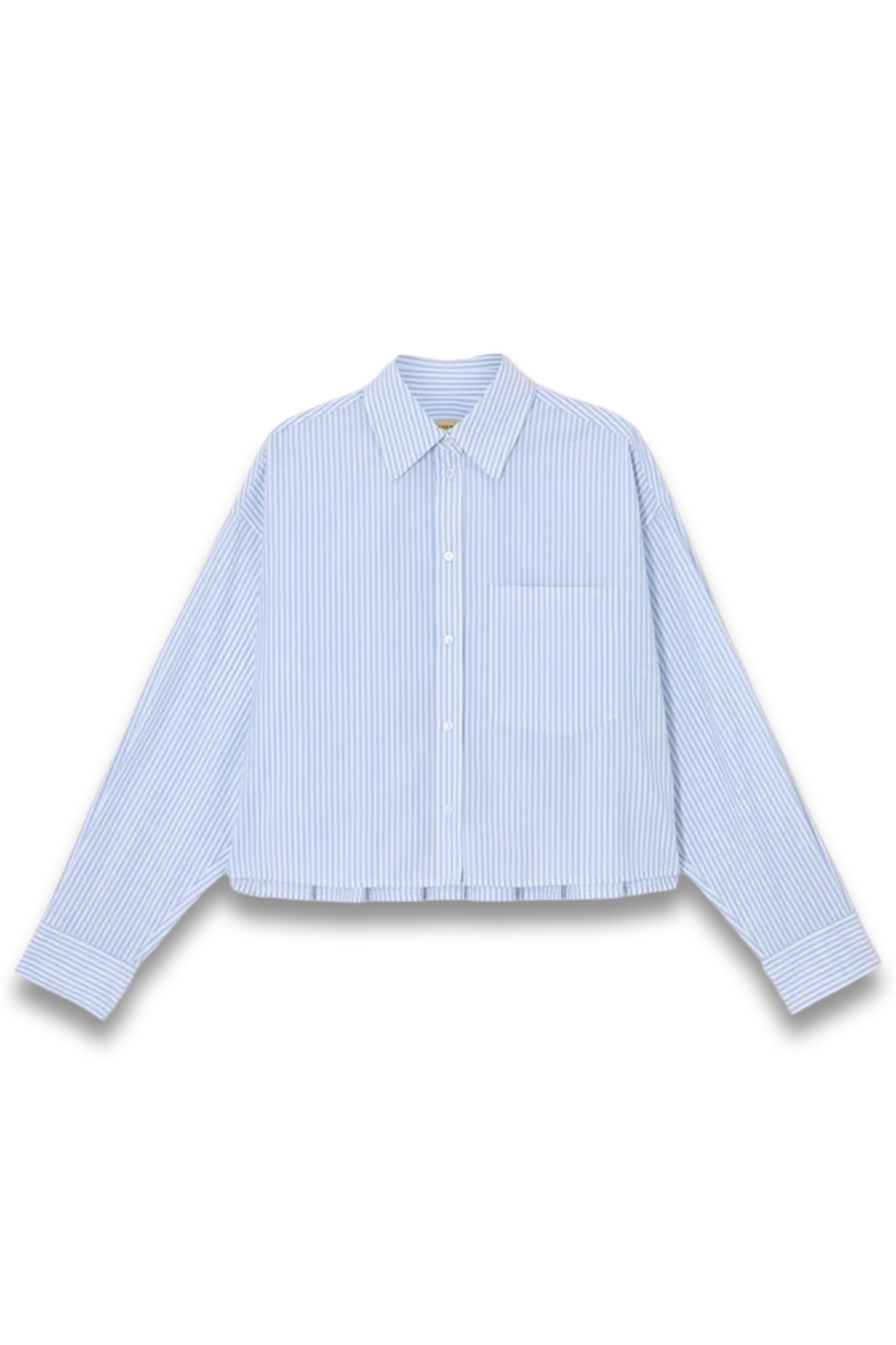 Eden Cotton Stripe Shirt, Light Blue