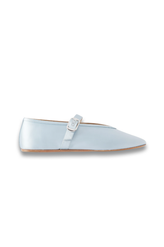 Stella Satin Mary Jane Ballet Flats