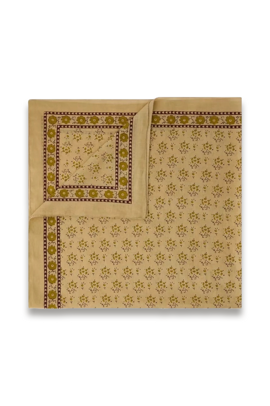 Classique Floral-pattern Twill Cotton Scarf