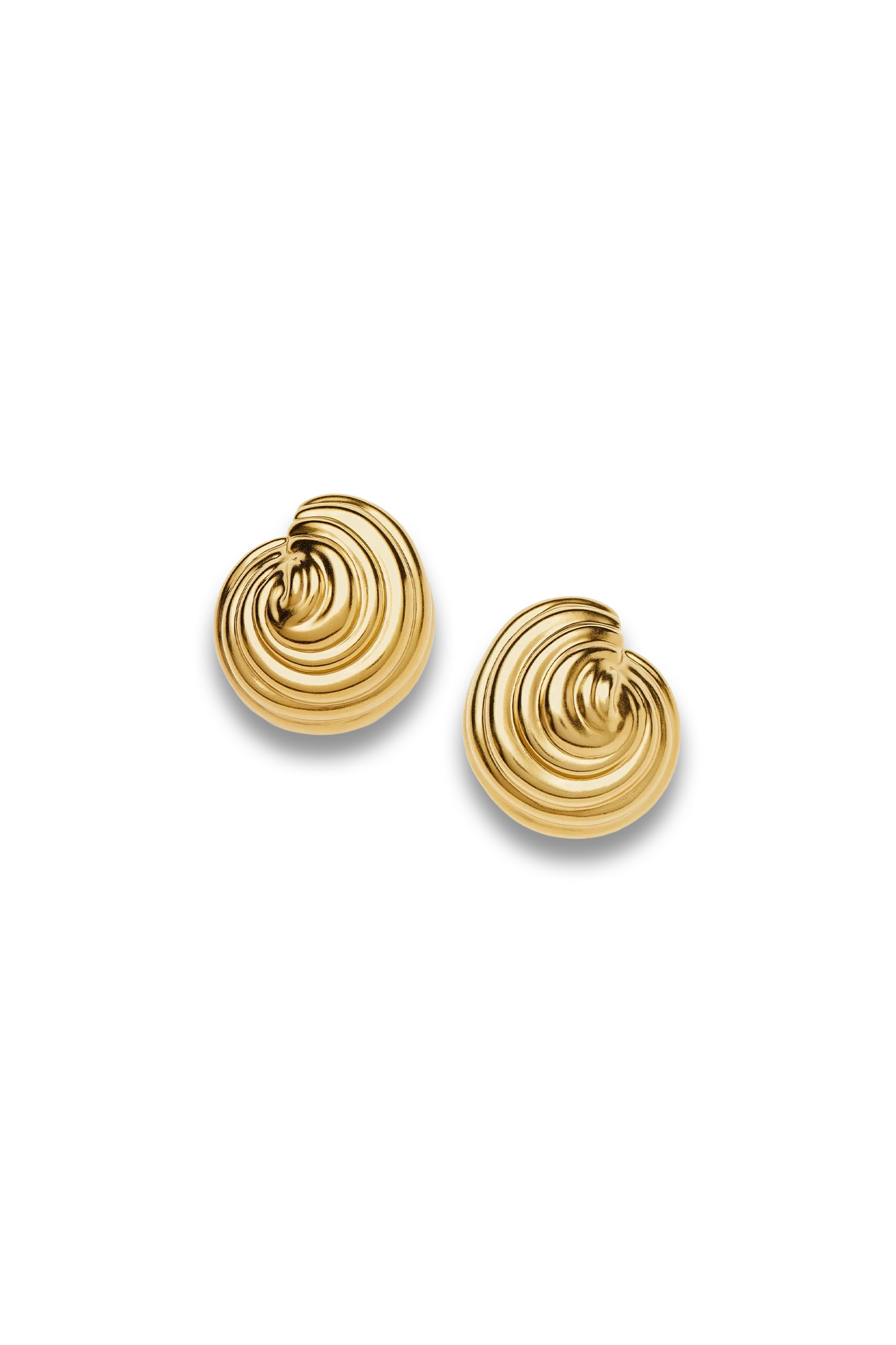Spiral Dome Oversized Stud Earrings
