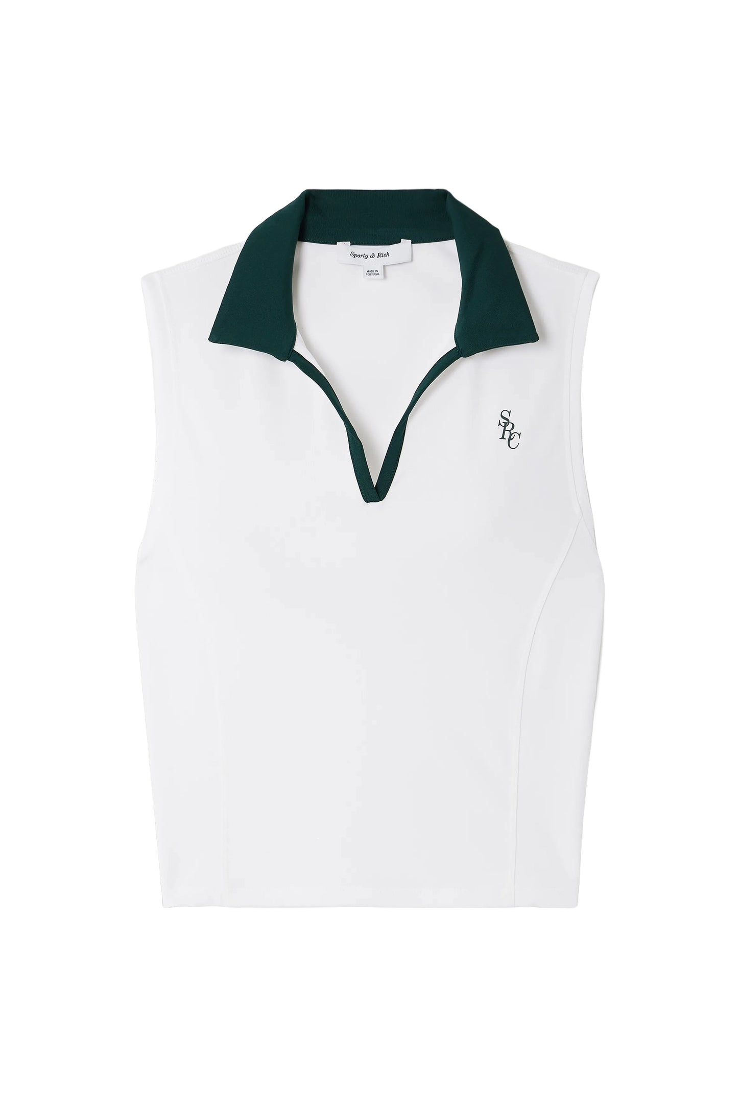 Printed Stretch-Jersey Polo Top