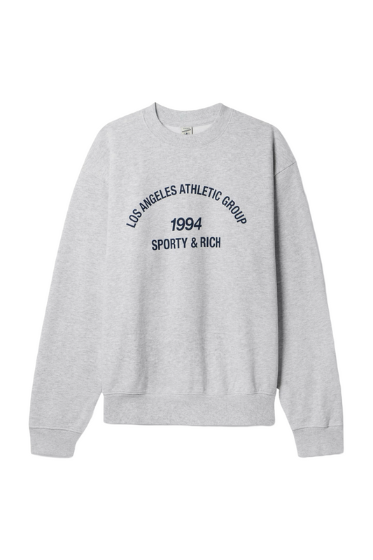 Light Grey Printed Cotton-Blend Jersey Sweatshirt