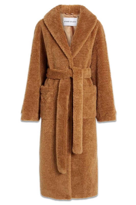 Tinley Belted Faux Fur Coat