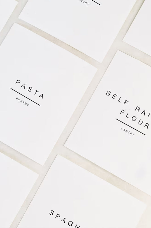Personalised Pantry Labels