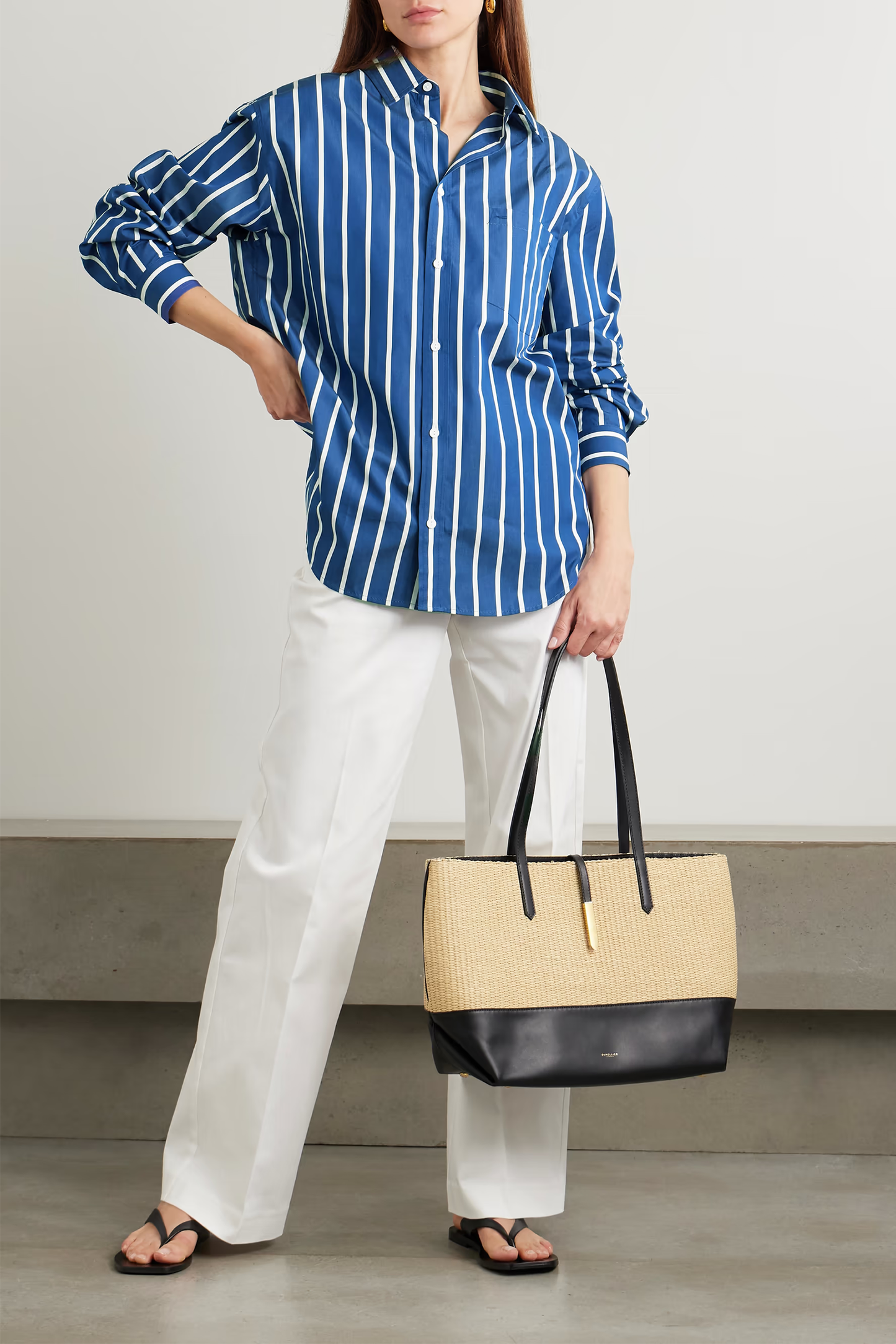 Striped Cotton-Poplin Shirt