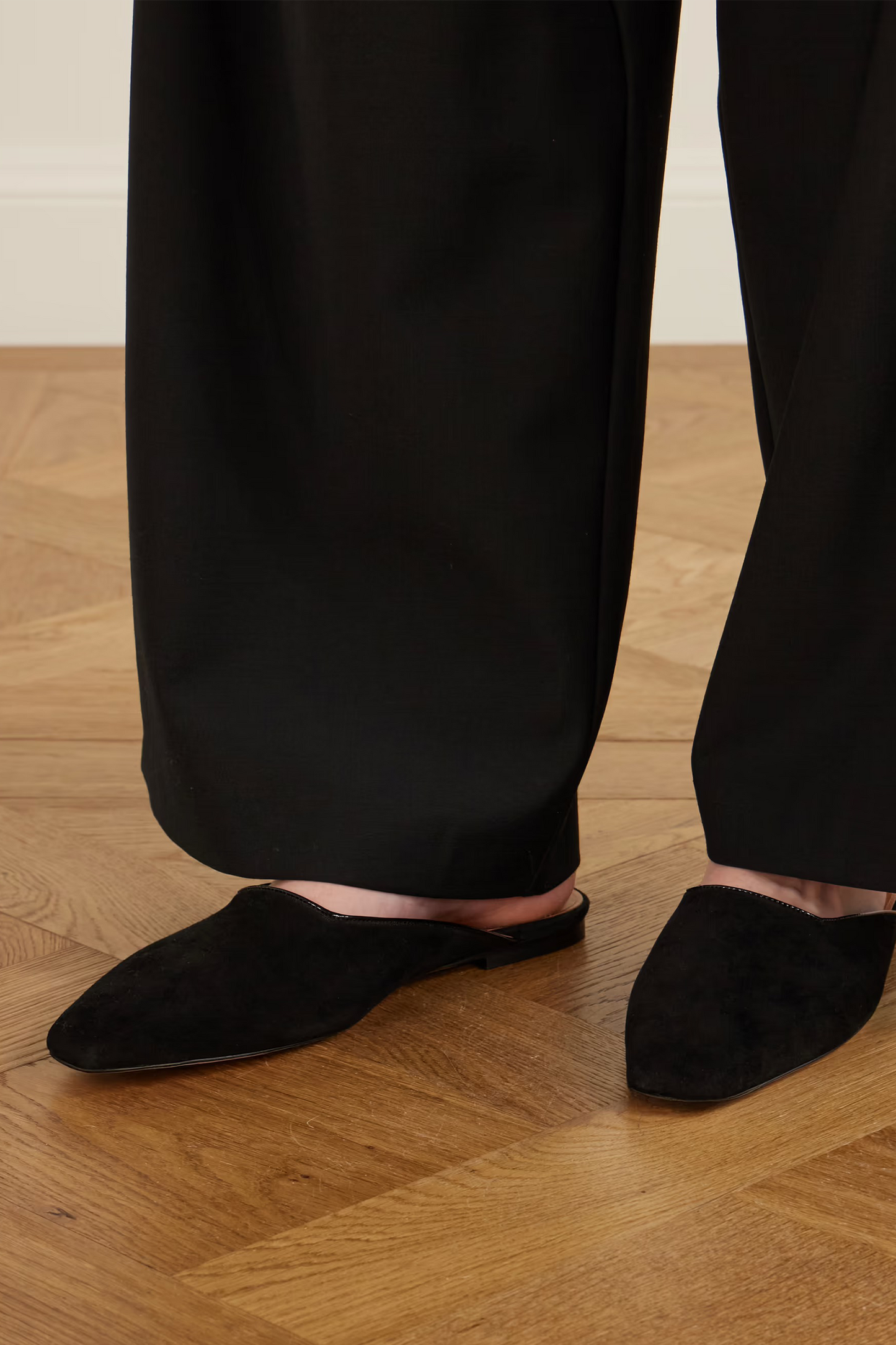 Suede Mules