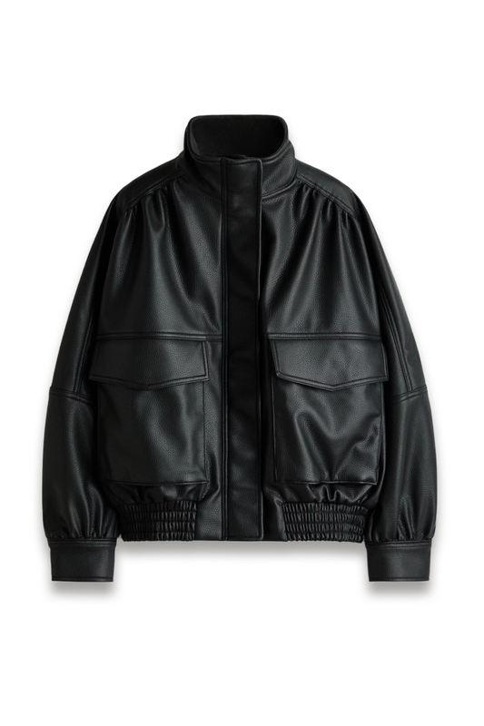 Coated Bomber Jacket