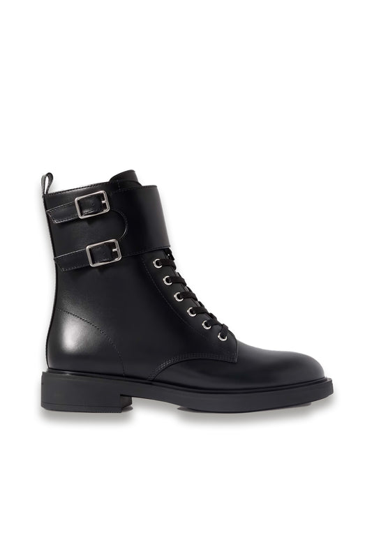 Isa leather ankle boots