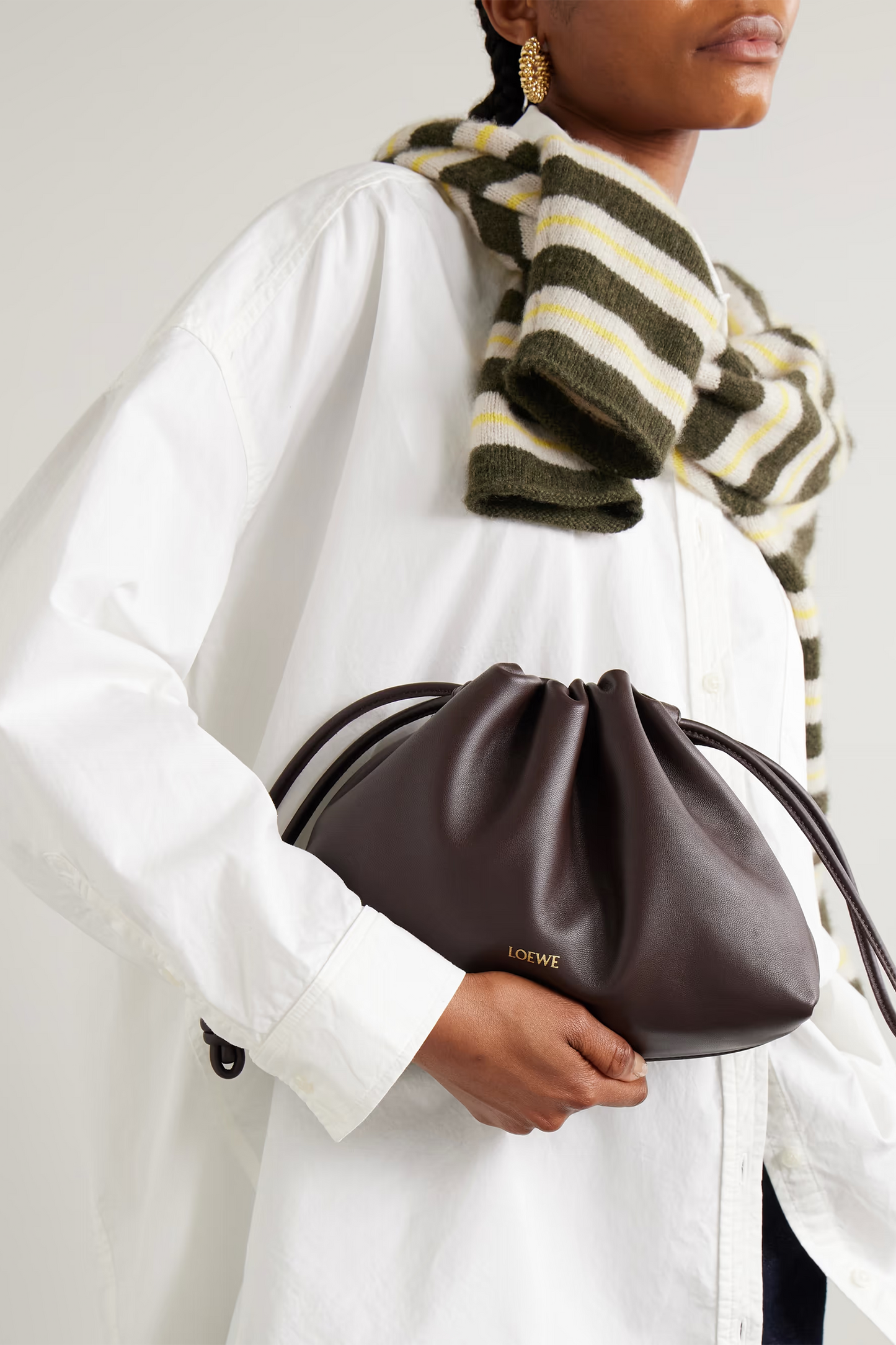 Flamenco Medium Leather Clutch