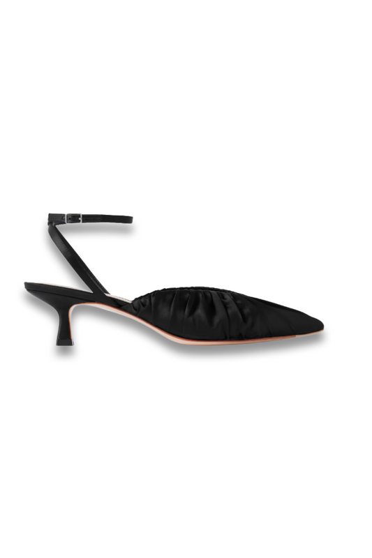Rio Ruched Satin Pumps