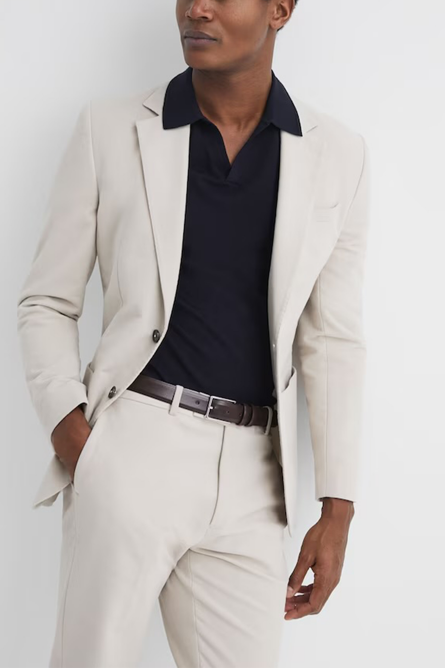 Dante Smooth Leather Belt in Chocolate