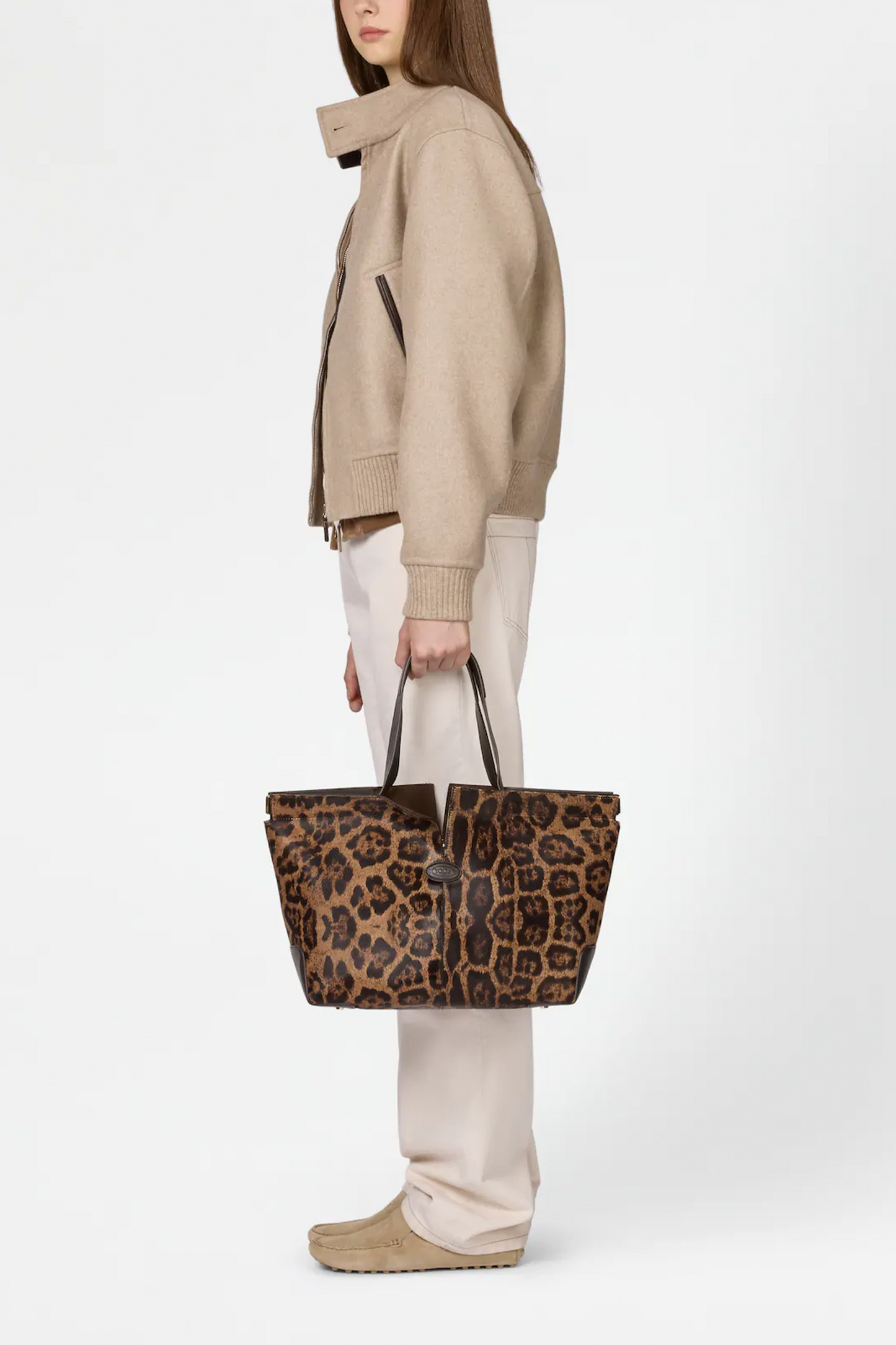 Di Bag Folio in Pony Effect Leather Medium-Small