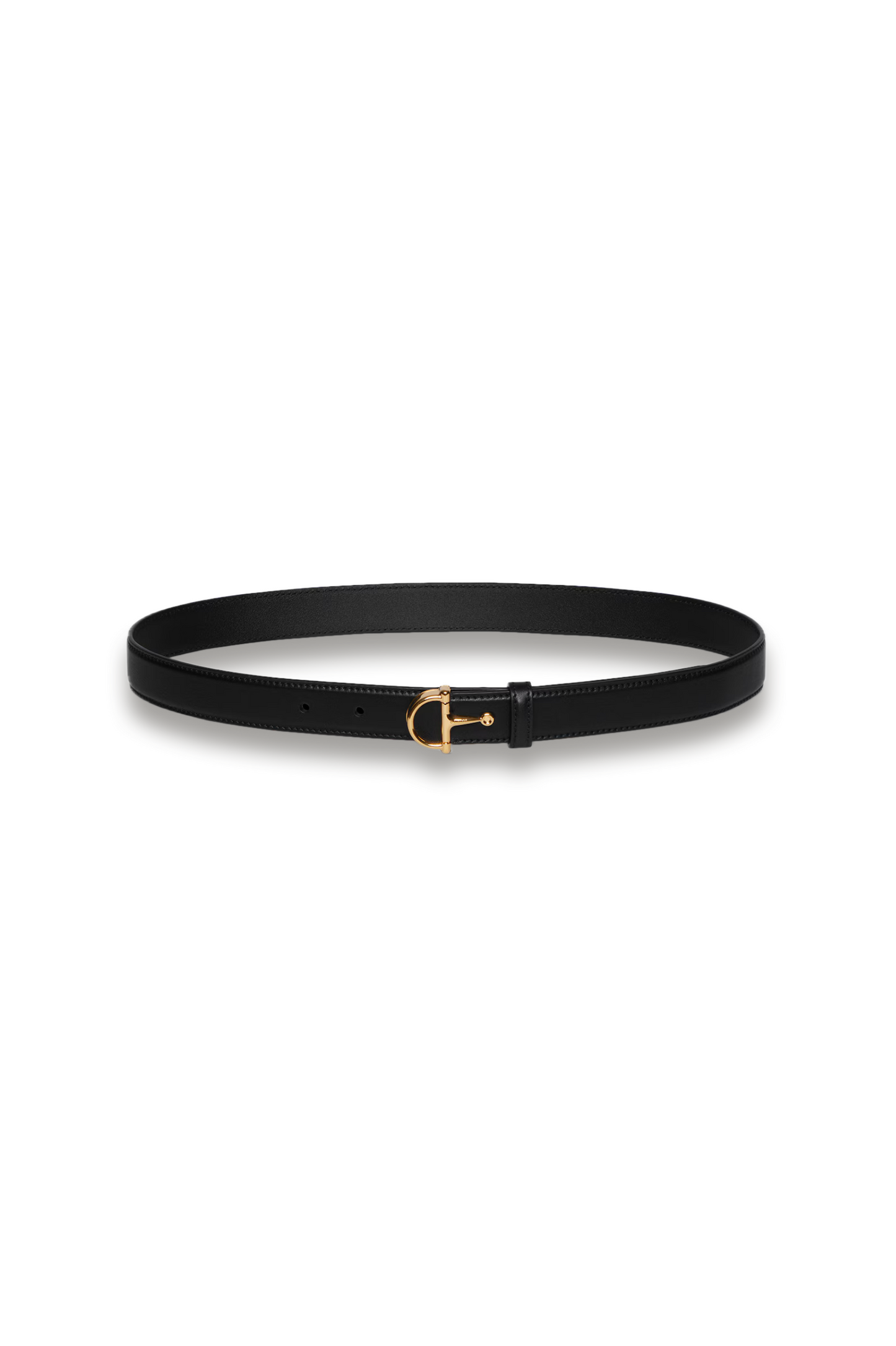 Thin Belt with Half-Horsebit Buckle