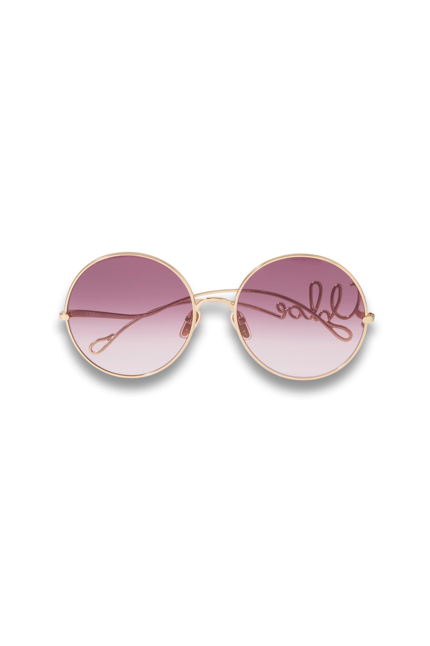 Iconic Round-frame Gold-tone Sunglasses