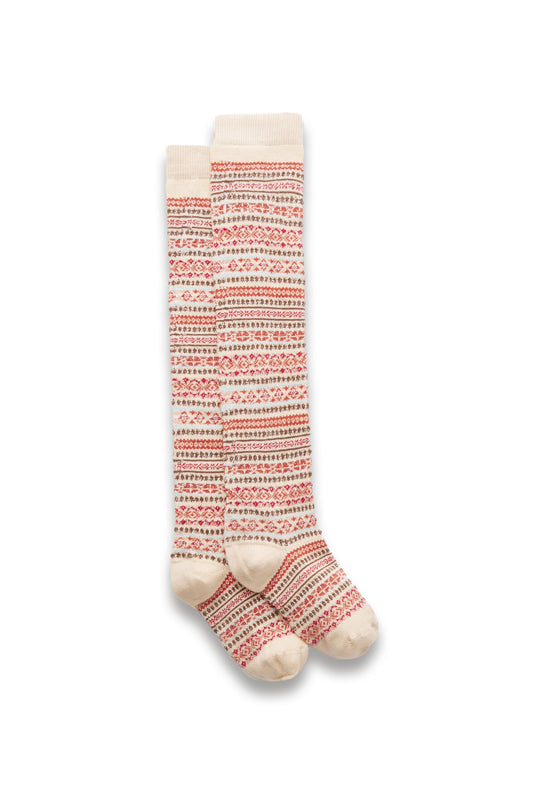 Jacquard-knit Wool Socks