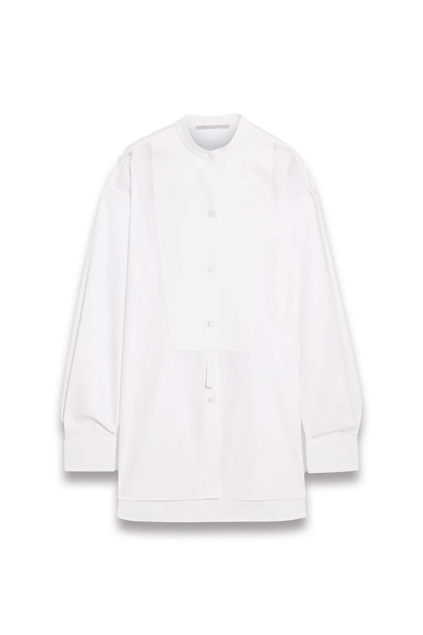 Piqué-paneled Cotton-poplin Shirt